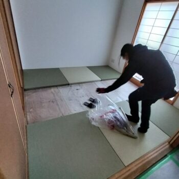 襖と畳　搬入