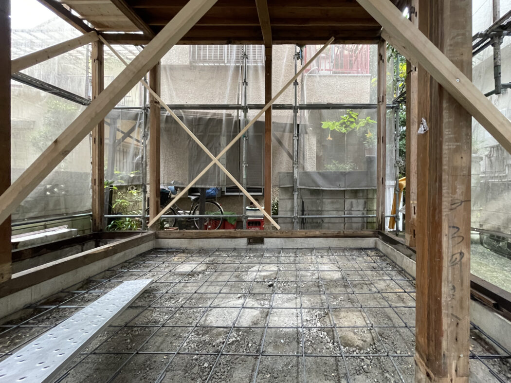江戸川区耐震補強リフォームK様邸 引き続き基礎補強工事🏡