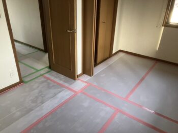 松戸市 I 様邸 内装リフォーム 養生をしっかりと🏡